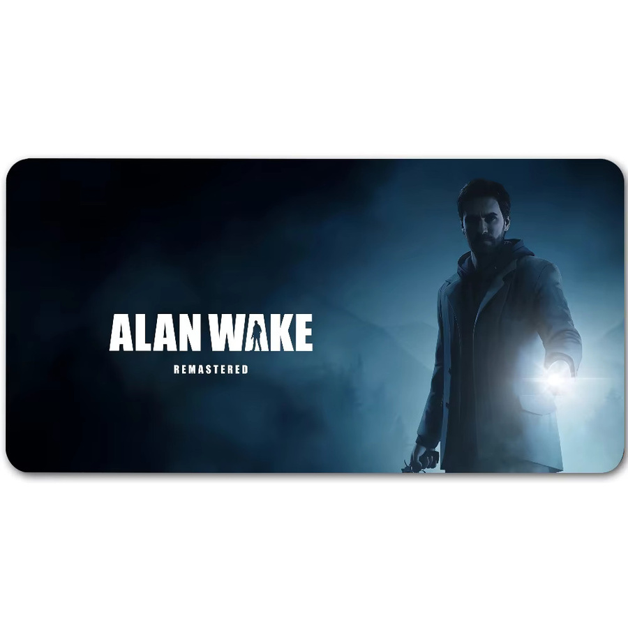Games A-Alan W-Wake Gaming Mauspad in Blau mit rutschfester Gummierung und verstärkten Kanten - Bild 7