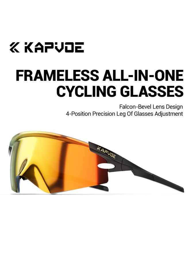 Kapvoe Sportsonnenbrille Photochrome, Unisex - Bild 4