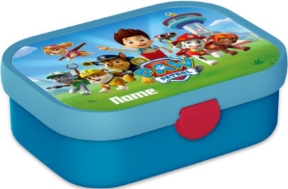 Mepal Brotdose Paw Patrol in Blau mit Besteck und Snap-Lid zur Personalisierung mit Namen und Foto - Bild 1