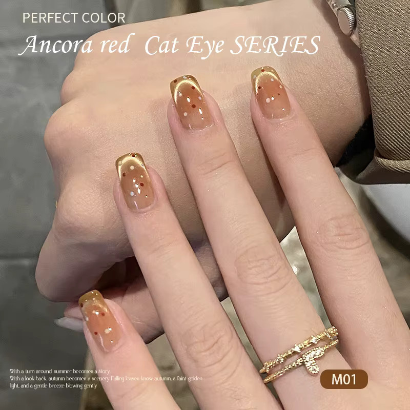 Perfect Color Ancora Red Cat Eye Gel-Nagellack, Schimmernd, 5 g - Bild 6