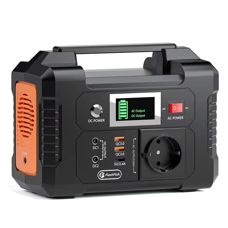 Flashfish E200 Tragbare Powerstation 200W Solargenerator 151Wh 40800mAh Schwarz mit 220V AC-Anschluss und 2 DC-Ports für Camping und Wohnmobil - Bild 7