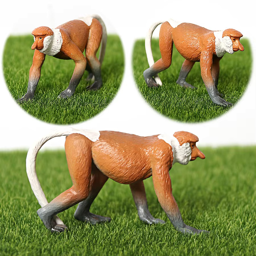 Realistische Dschungel Primattiere Schimpanse Mandrill Gibbons Indri Lemur Golden Monkey, Actionfigur, Lernspielzeug - Bild 3