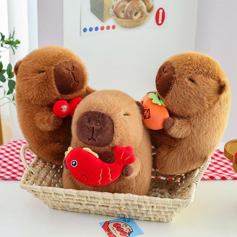 GDzaccly Capybara Puppe Plüschtier Braune Kaki - Bild 2