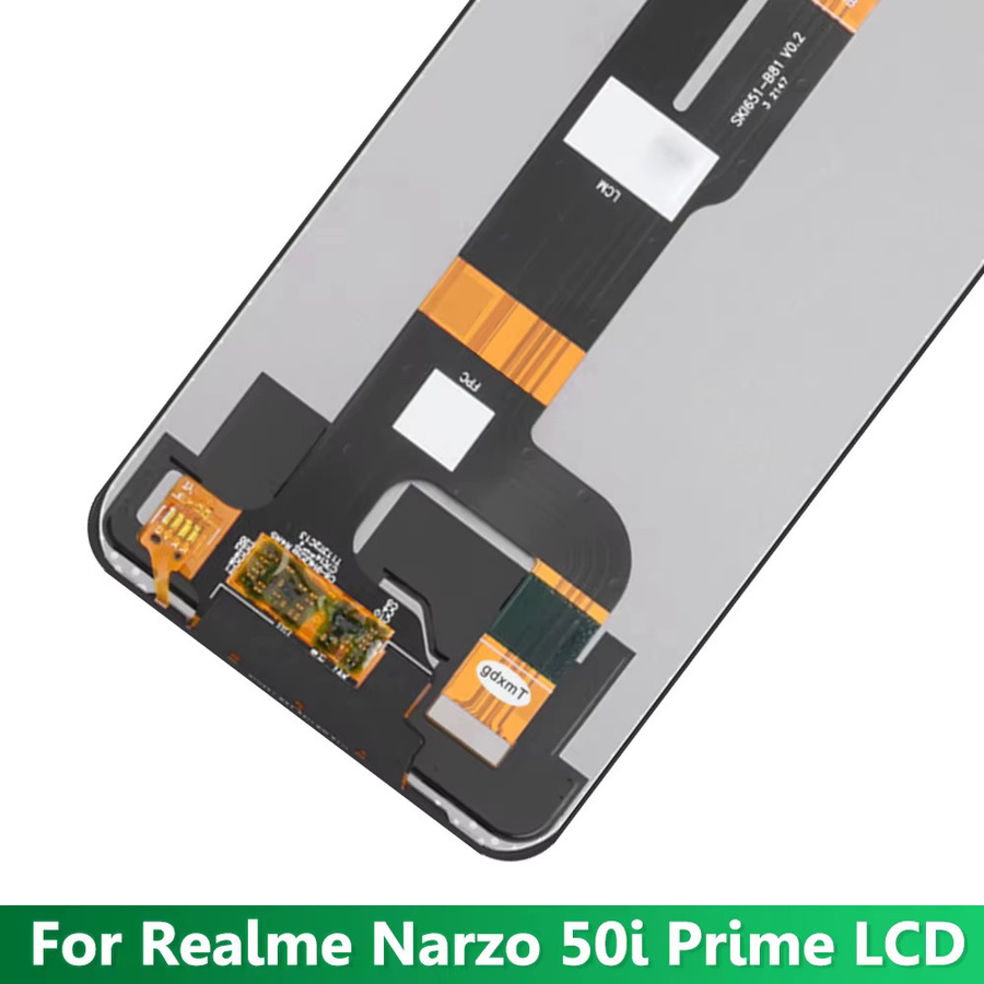 LCD Display Touchscreen Ersatz für Realme Narzo 50i Prime, 6.5 Zoll, Schwarz - Bild 4