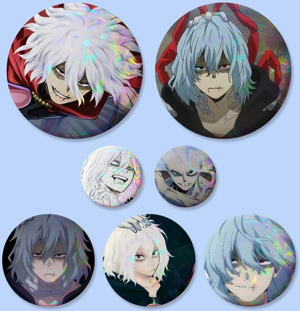 Brosche Anime Tomura Shigaraki, Unisex, 25-75 mm - Bild 1
