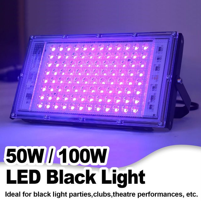 Prosite UV-Flutlicht Schwarz 395nm zur Keimabtötung und zum Aushärten mit 50W oder 100W - Bild 1