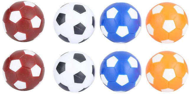 CosyHome Mini Bunte Tischfußball Ersatzbälle, 8-teiliges Set, Blau, Gummi - Bild 1