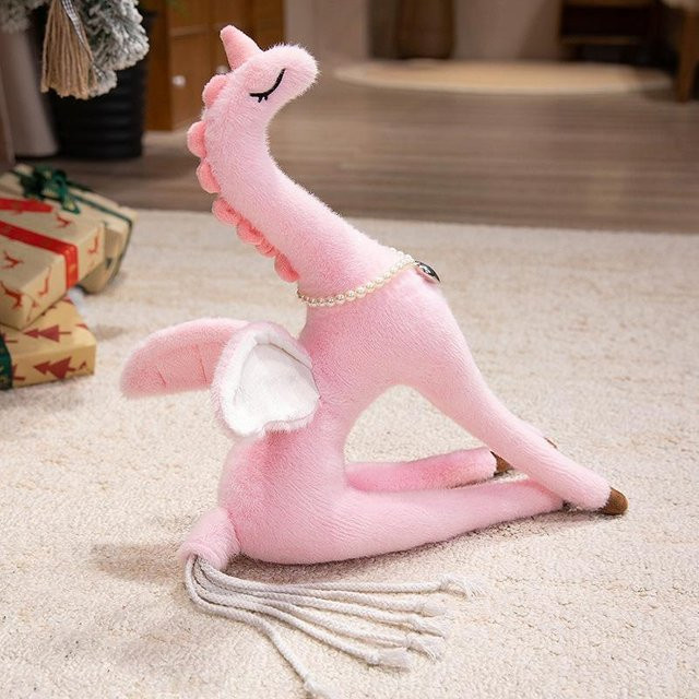 Pegasus-Puppe Plüschtier, weiß, Stoffpuppe - Bild 1