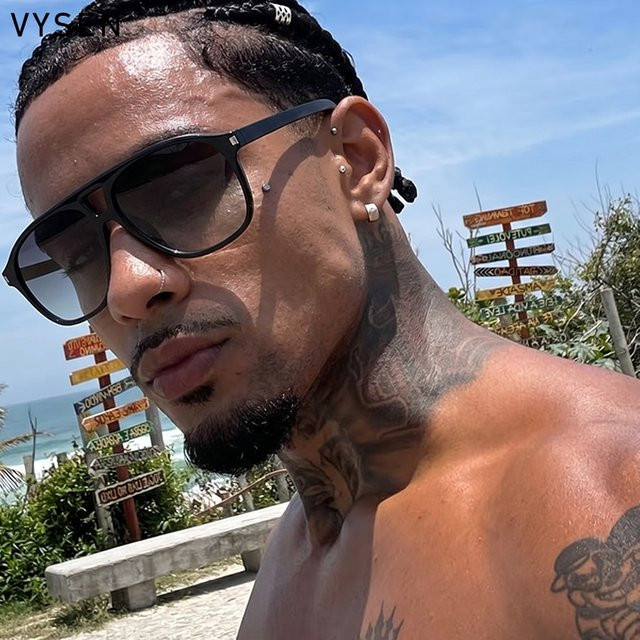 VYSEN Sonnenbrille Aviator, Vollrand, braun, Herren - Bild 1