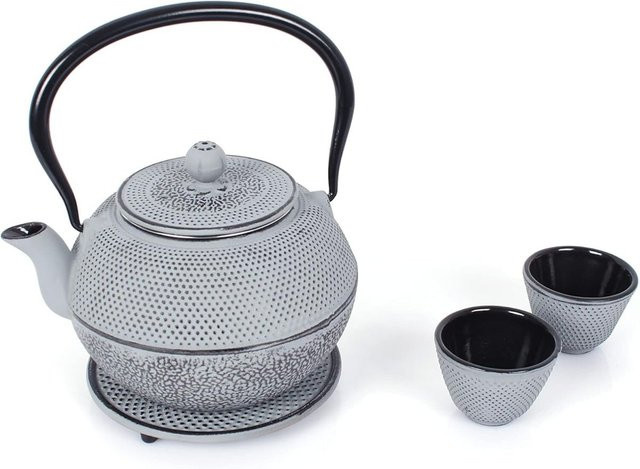 ECHTWERK Teeservice Vintage aus Gusseisen in Grau mit 1100 ml und Infuser - Bild 1