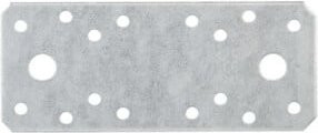 GAH Alberts Flachverbinder gerade aus verzinktem Stahl in Silber, B/H: 135 x 135 mm, Dicke: 2,5 mm - Bild 1