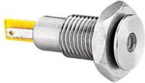 Bulgin DX0505/BL/12 LED-Signalleuchte Bulk in Silber aus Edelstahl - Bild 1