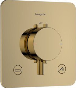Hansgrohe Thermostat Ecostat Comfort Q UP mit 2 Ventilen in Gold Optik, poliert - Bild 1