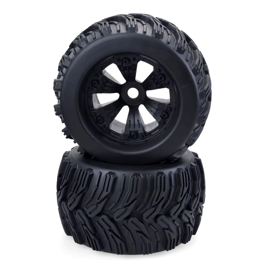 ZDRACING 4-teiliges Set Räder Reifen, 1/8, Gummi, Schwarz - Bild 2
