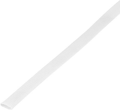 TRU COMPONENTS Geflechtschlauch CBBOX2534-WT aus PET in Weiß, Durchmesser: 25 bis 34 mm, Länge: 5 m - Bild 1