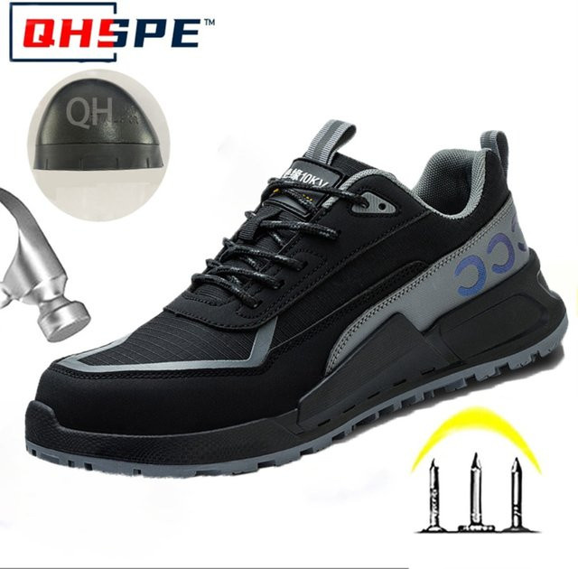 QHSPE Arbeitsschutzschuhe für Herren: Isolierte und verschleißfeste Sicherheitsschuhe mit Anti-Smashing und Anti-Piercing Schutz (10KV) - Bild 1