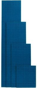 Bott Lochplatte aus Stahl in Enzianblau RAL 5010, B: 148,6 cm, H: 45,7 cm - Bild 1