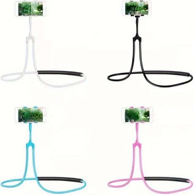 Universelle Smart Hals-Halterung für Handy und Tablet in Pink - Bild 1