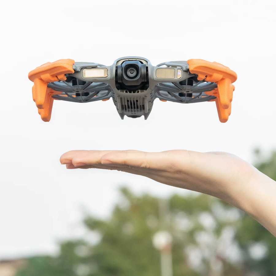 DJI NEO 2 Schutzring aus EVA mit Anti-Kollision und Anti-Drop Funktion in Schwarz und Orange - Bild 3