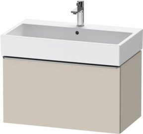 Duravit Waschtischunterschrank D-Neo beige matt, wandhängend, B/H/T: 78,4 x 44,0 x 44,2 cm - Bild 1