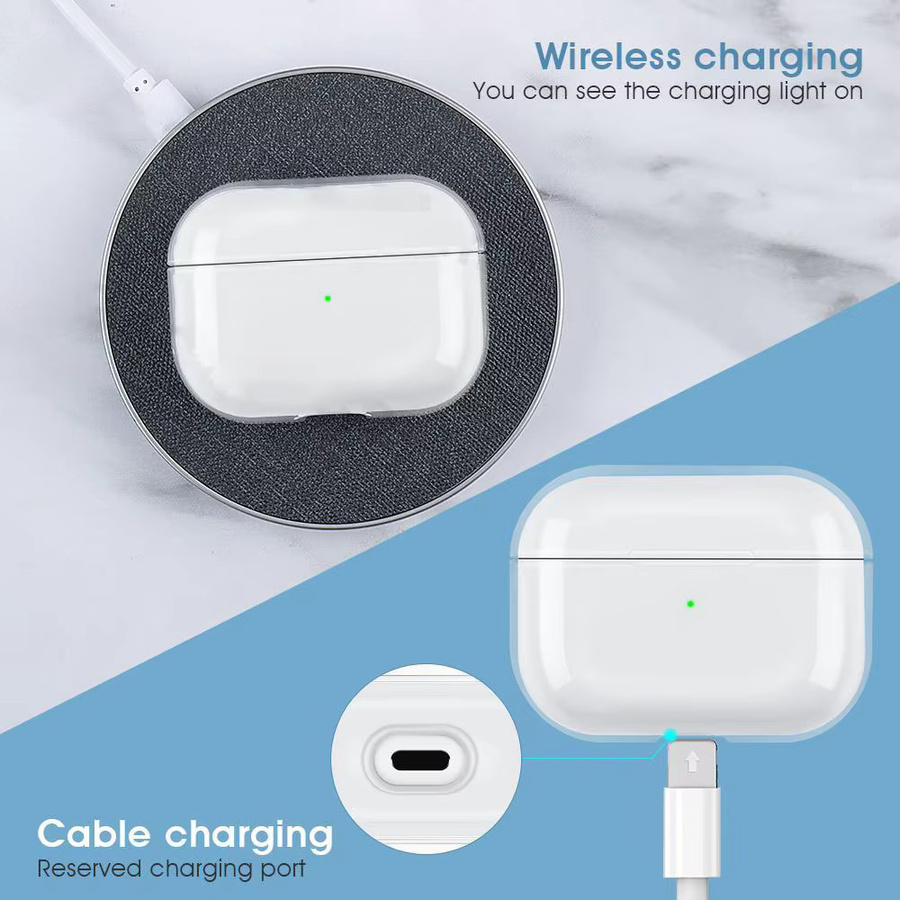 VORTNGLE Transparente Silikon Schutzhülle für Apple AirPods Pro 1 2 und AirPods 1 2 3 Bluetooth Kopfhörer Zubehör - Bild 2