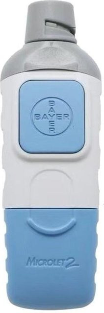 Bayer Contour Plus Original Blutentnahmestift mit Mehrgeschwindigkeitsregelung in Grau - Bild 1