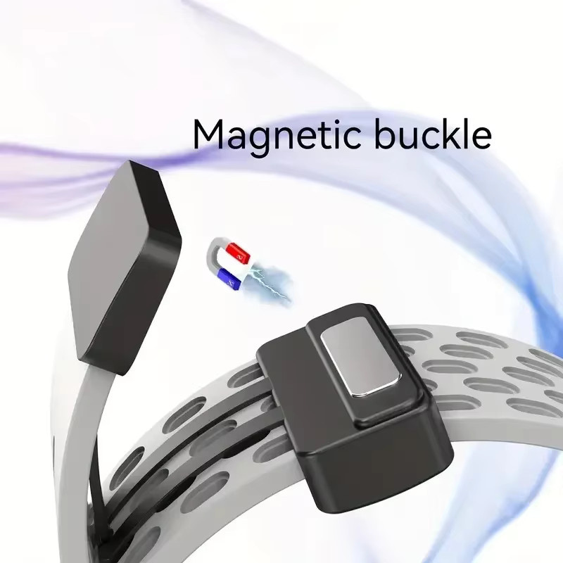 Magnetband Silikonarmband, Schwarz, Unisex - Bild 4