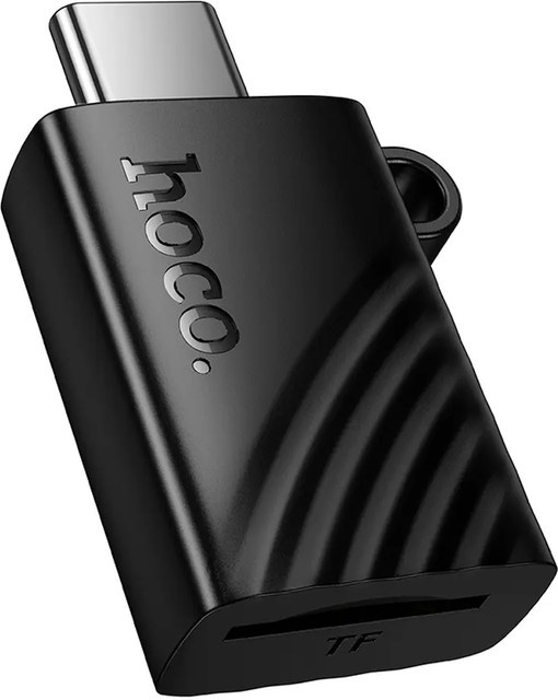 HOCO HB53 USB-C Kartenleser für microSD, Schwarz - Bild 1
