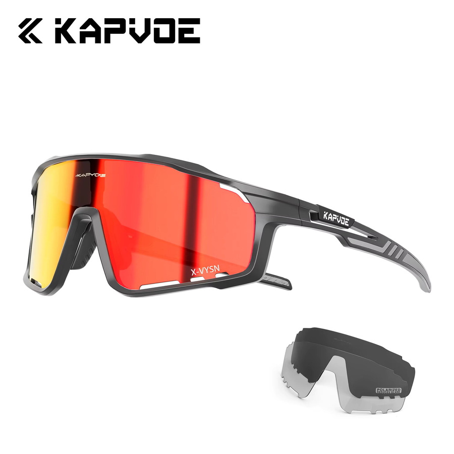 KAPVOE Sportsonnenbrille, Vollrand, Unisex, Wrap - Bild 2