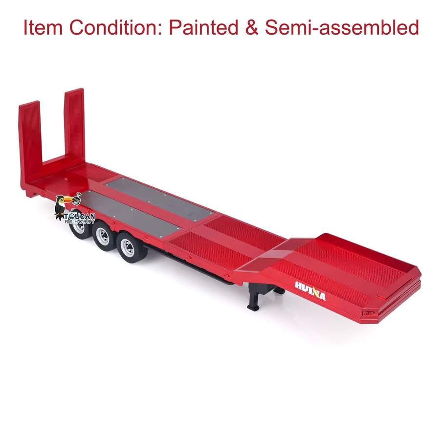 HUINA Traktormodell 1501 und 3-Achs-Kunststoff-Sattelauflieger 1502, RC LKW, 1:18, Set - Bild 1