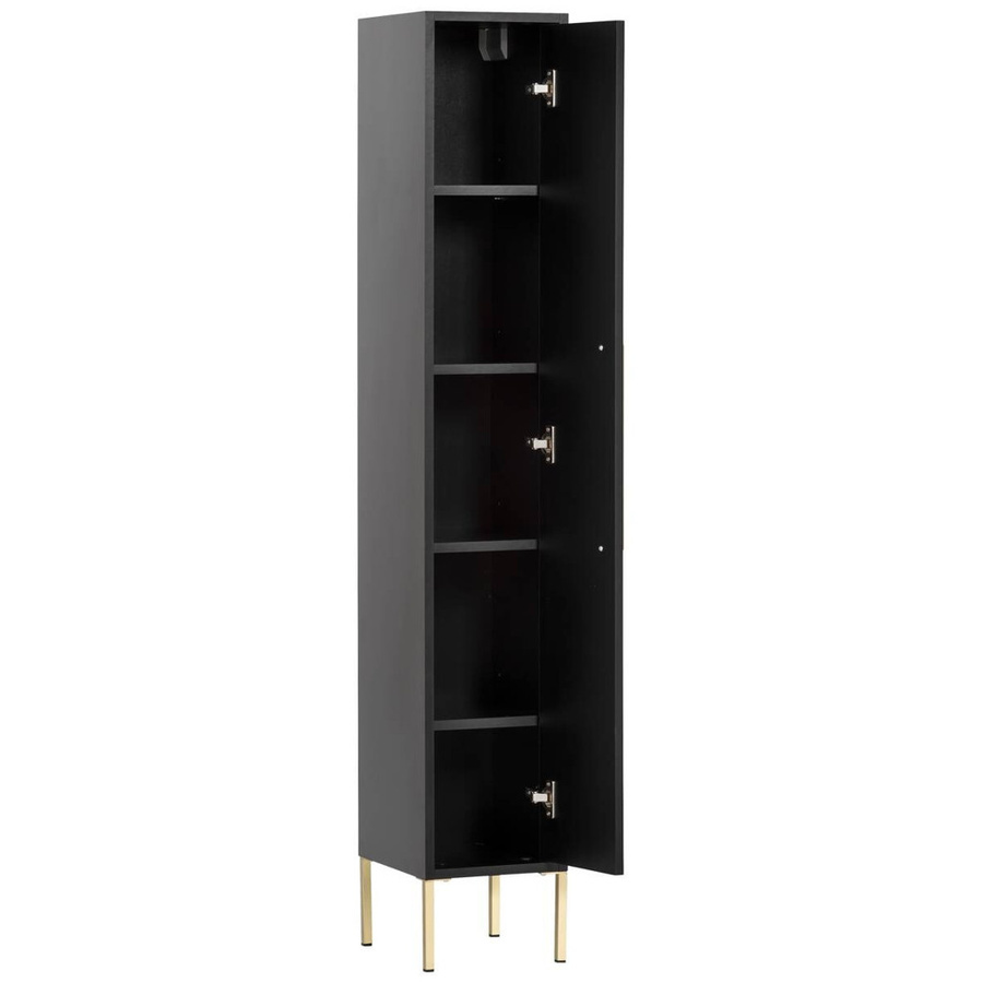 Midischrank Sarah von Möbelpartner in Schwarz, B/H/T: 25 x 154,7 x 30 cm - Bild 2