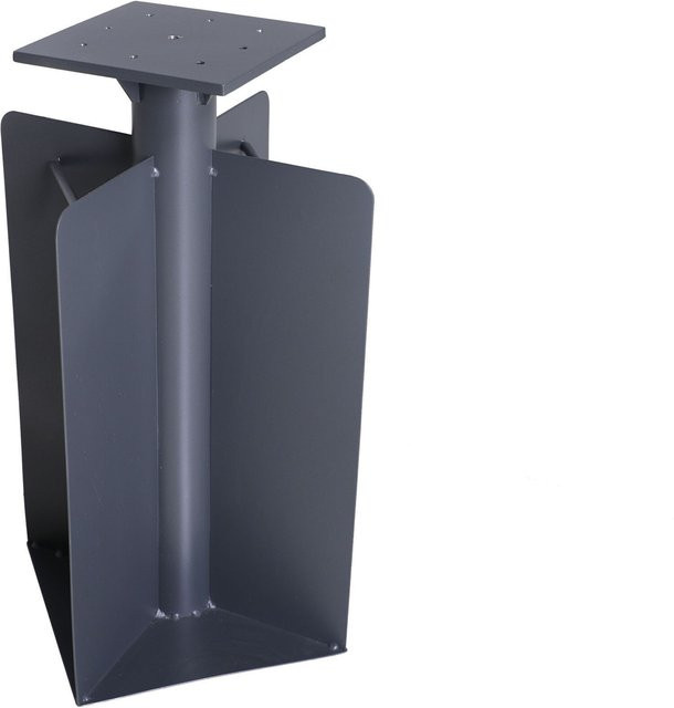 OUTFLEXX Bodenanker XL für Ampelschirme aus pulverbeschichtetem Stahl, anthrazit, B/B/H: 28 x 28 x 60,5 cm - Bild 1