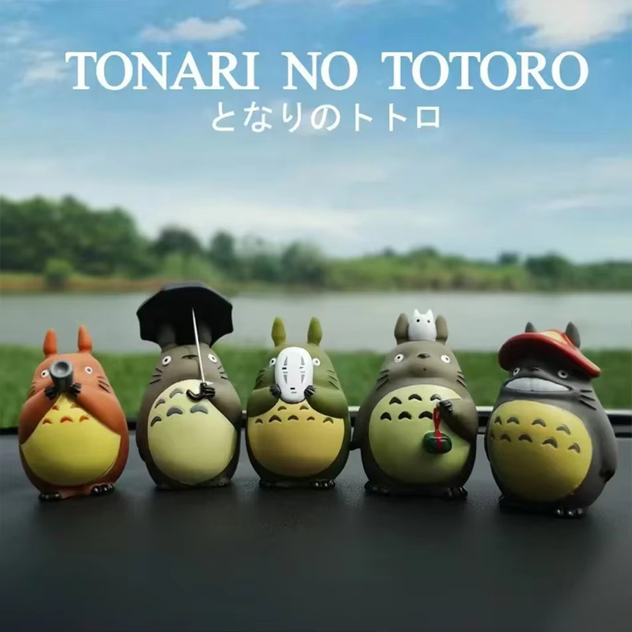 Bandai Totoro, Figuren-Set, 5-teiliges Set, Tiere, Kunststoff, Bunt / Mehrfarbig - Bild 5