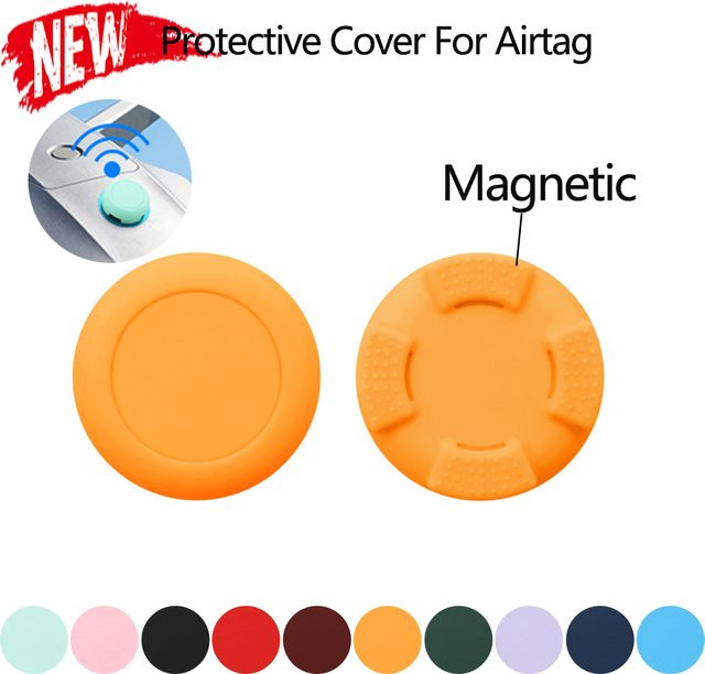 Magnetische Silikon Schutzhülle für Apple AirTag als wasserdichte Halterung für Fahrrad, Auto und Motorrad - Bild 1
