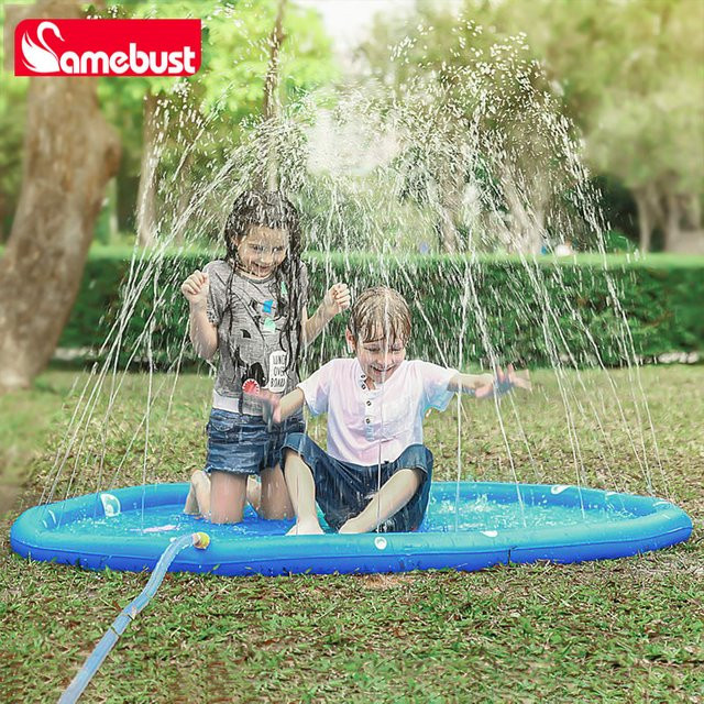 Camebust Aufblasbare PVC-Wasserspritzmatte, Outdoor-Wasserspielzeug, Sprinkler - Bild 1
