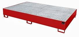 Bauer Südlohn Auffangwanne AW aus Stahl in Rot, Breite: 165,0 cm, Tiefe: 37,5 cm - Bild 2