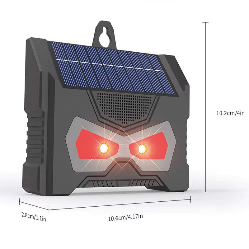 SAIJZEK 2er Set Solarbetriebene Ultraschall-Rattenvertreiber in Schwarz, IP66 wasserdicht für den Außenbereich - Bild 5