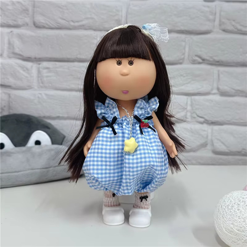 BENQING Jeans-Overall-Kleid-Outfit für 24 cm Spanish Potato Mia Puppe, Kleidungszubehör - Bild 2