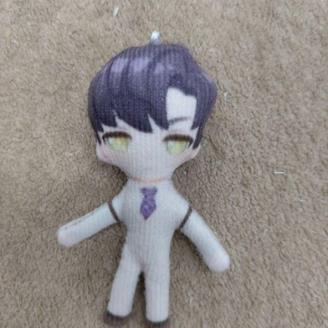 Yiran toy Liebe Und Tiefraum Xavier Q Version Cosplay Plüschpuppe Schlüsselanhänger, 9cm, mit beweglichem Drahtskelett - Bild 1