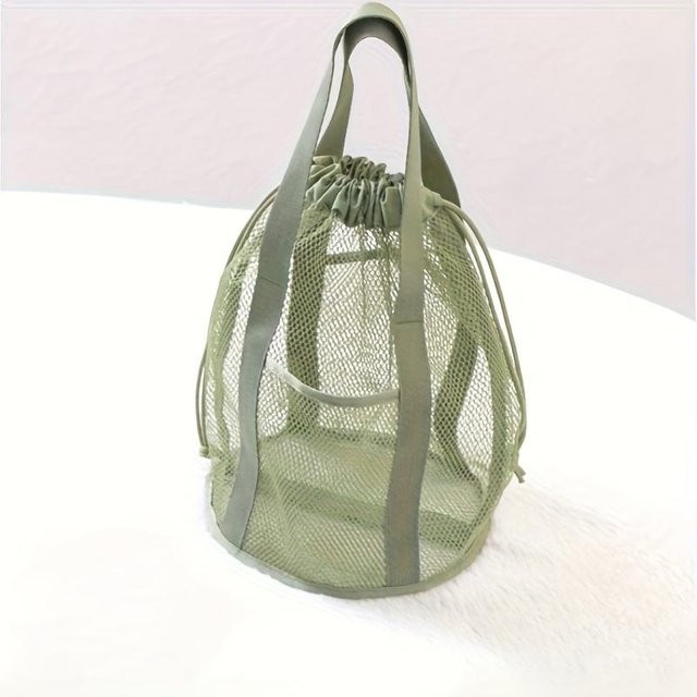 SZwatch Kulturbeutel aus Nylon mit Netztaschen und Griff in Grün - Bild 1