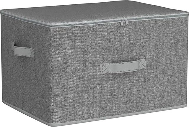 Songmics Rylan Aufbewahrungsbox-Set, 3-teilig, Grau, B/T/H: 40 x 30 x 25 cm - Bild 1