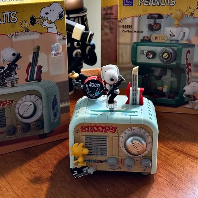 Pantasy Snoopy Retro Spleißen Block Aufnahme Kamera Set, Bau Modell, Fahrzeug - Bild 1
