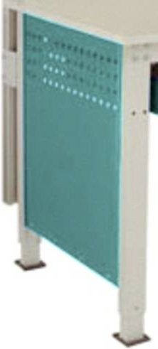 Manuflex LZ3350.5021 ESD Seitenblende für UNIVERSAL Standard ESD-Arbeitstische, Farbe: Türkis, B/H: 60,6 x 53,8 cm, für Tischtiefe 800 mm - Bild 1