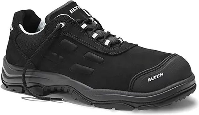 Elten Sicherheitshalbschuh Daniel Pro Low ESD S3 aus Nubukleder in Schwarz/Grau Größe 40 - Bild 1