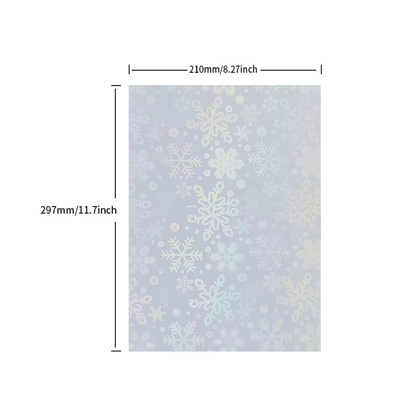 Tonpei Transparentes Holografisches Vinyl-Aufkleberpapier A4 für Tintenstrahldrucker Wasserdicht und Reißfest für DIY-Projekte - Bild 4