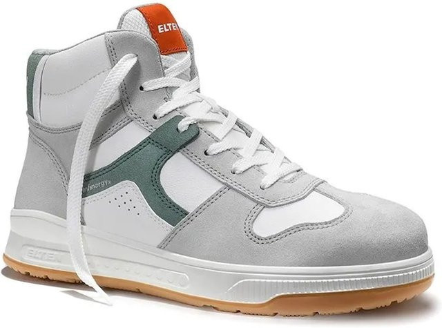 Elten Sicherheitsschnürstiefel Rosario XXST White Green Mid ESD S1P aus Mikrofaser Veloursleder in Größe 41 - Bild 1
