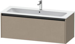 Duravit Waschtischunterschrank Ketho.2 in Leinen/Beige, wandhängend mit 1 Auszug, B: 121 cm, T: 48 cm, H: 44 cm - Bild 1
