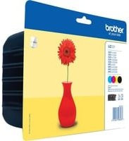 Brother Original Tintenpatronen Kombi-Pack LC-121 für DCP-J752DW in Schwarz, Cyan, Magenta und Gelb - Bild 2