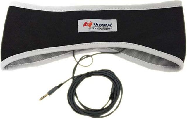 Rainbow Rain Sport-Kopfhörer Schlafmaske mit Geräuschunterdrückung und 3,5mm Klinkenanschluss in Weiß - Bild 1