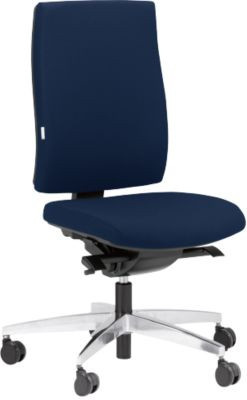 Steifensand Bürostuhl CETO CT2450 Ergonomischer Schreibtischstuhl mit Synchronmechanik, Membransitz und Sitzhöhenverstellung, ohne Armlehnen und Nackenstütze, Dunkelblau - Bild 1
